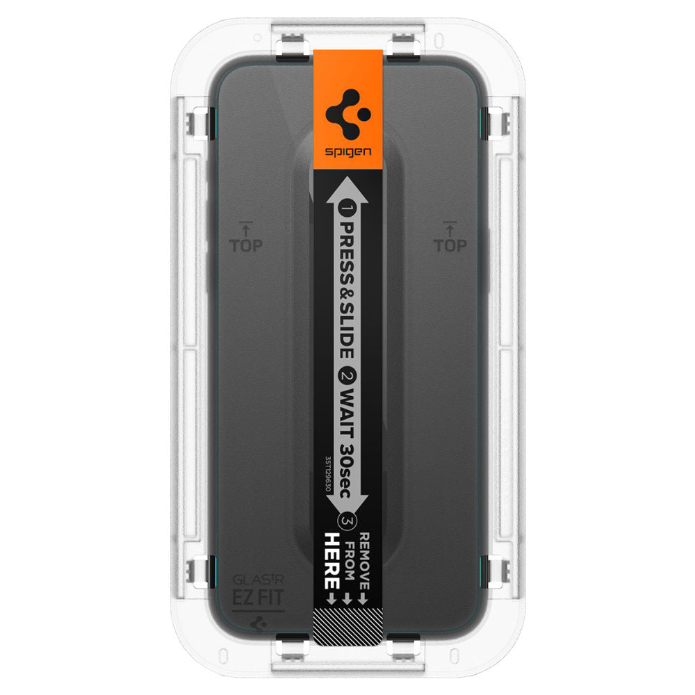 Zaštitna folija za ekran Spigen GlastR EZ FIT za Apple iPhone 15 Pro, Kaljeno staklo, Full Glue, Set 2 komada AGL06892