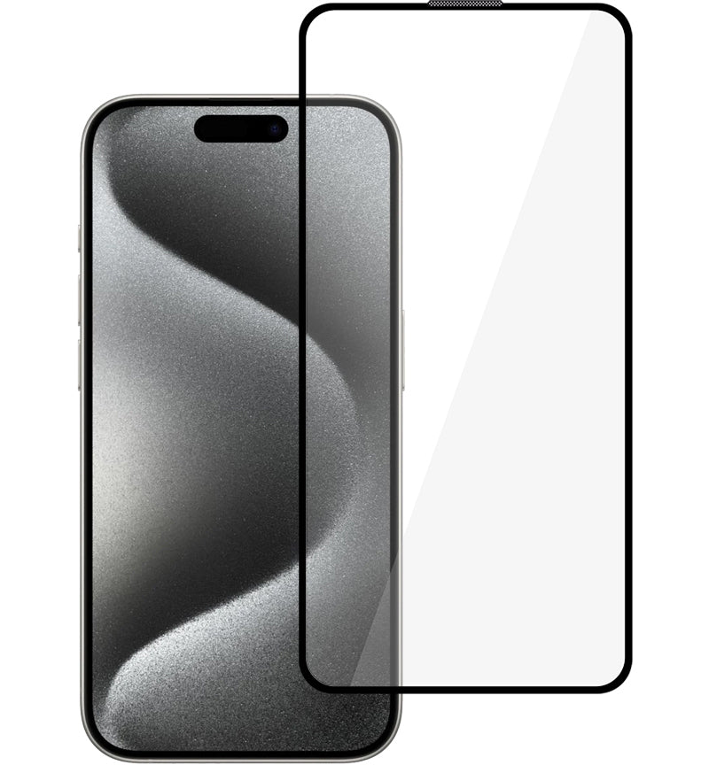 Zaštitna folija za ekran Tel Protect 10X HD Plus Titanium za Apple iPhone 17 / 16 Pro, kaljeno staklo, lepljenje po celoj površini, crna
