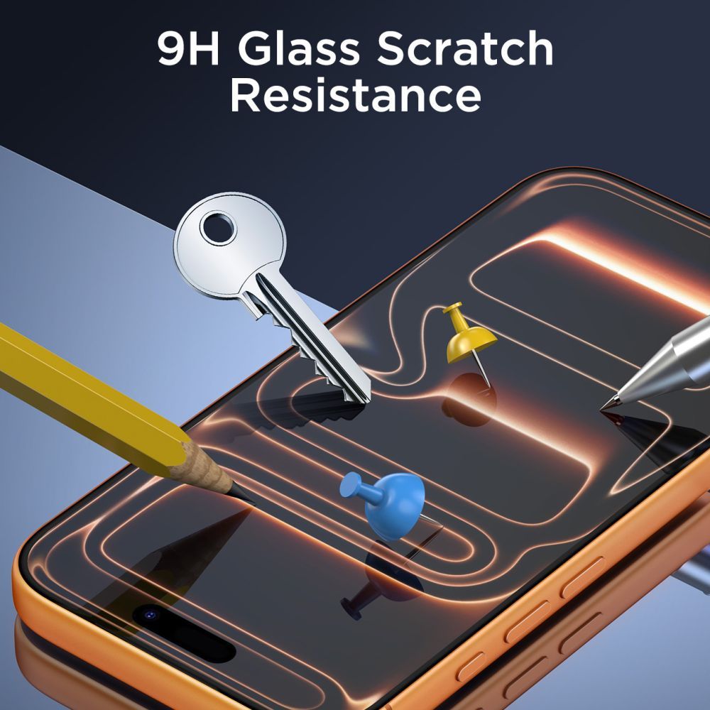 Zaštitna folija za ekran Tech-Protect za Apple iPhone 17 Pro / 17 / 16 Pro, Kaljeno staklo, Full Glue, Set od 10 komada