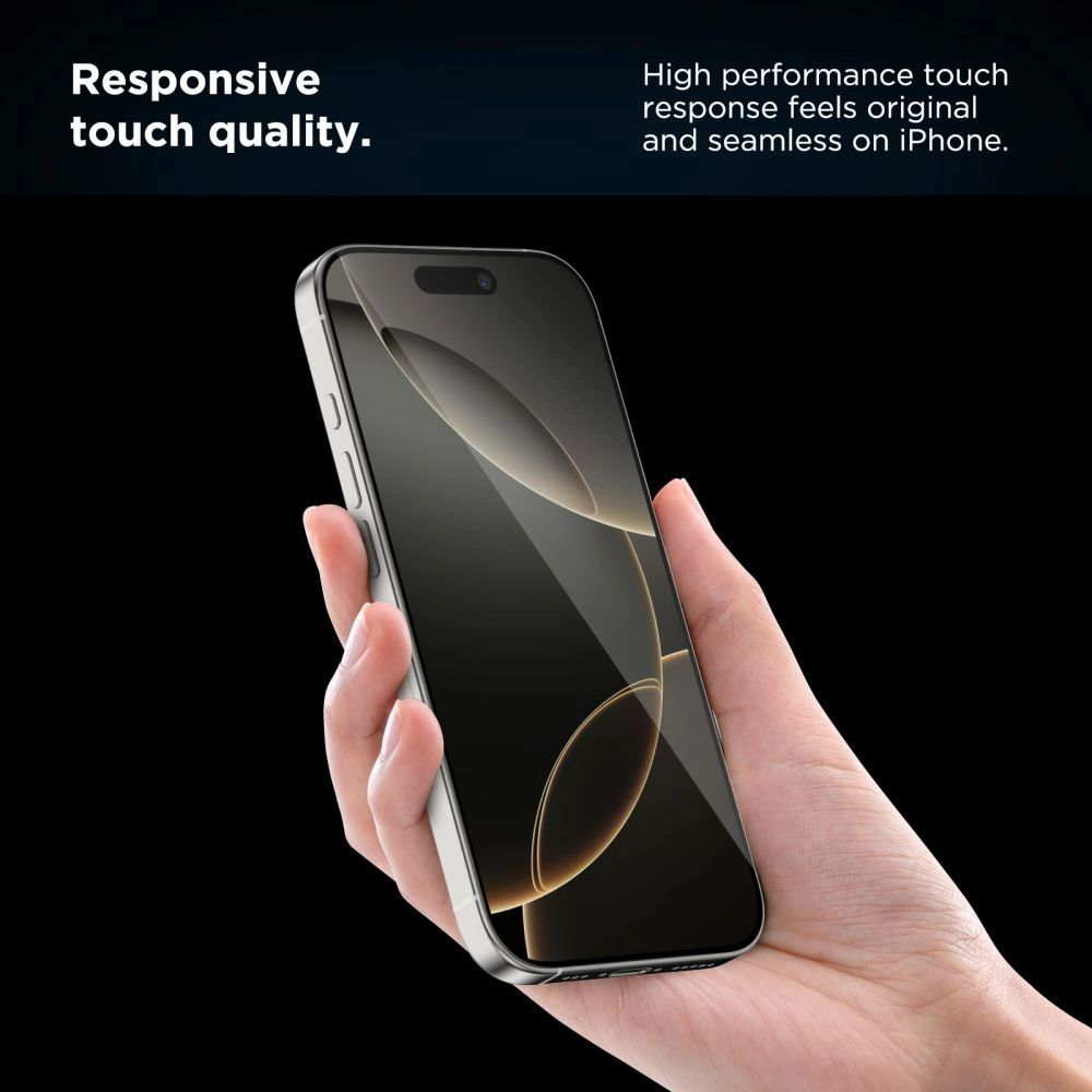 Zaštitna folija za ekran Tech-Protect Quick Set+ za Apple iPhone 17, Kaljeno staklo, Full Glue, Set od 2 komada, Crna