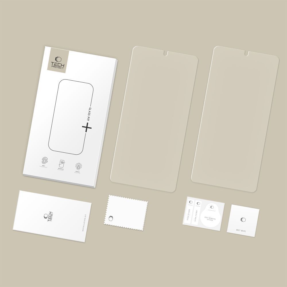 Zaštitna folija za ekran Tech-Protect FIT+ za Samsung Galaxy S26 Ultra S948, Kaljeno staklo, Full Glue, Set od 2 komada