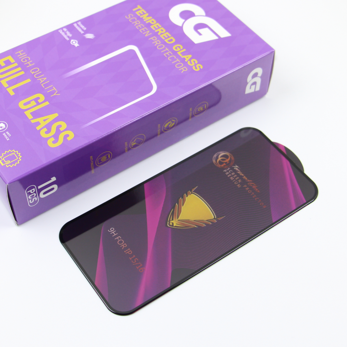 Zaštitna folija za ekran OG Premium za Samsung Galaxy A57 5G, Kaljeno staklo, Full Glue, Set od 10 komada