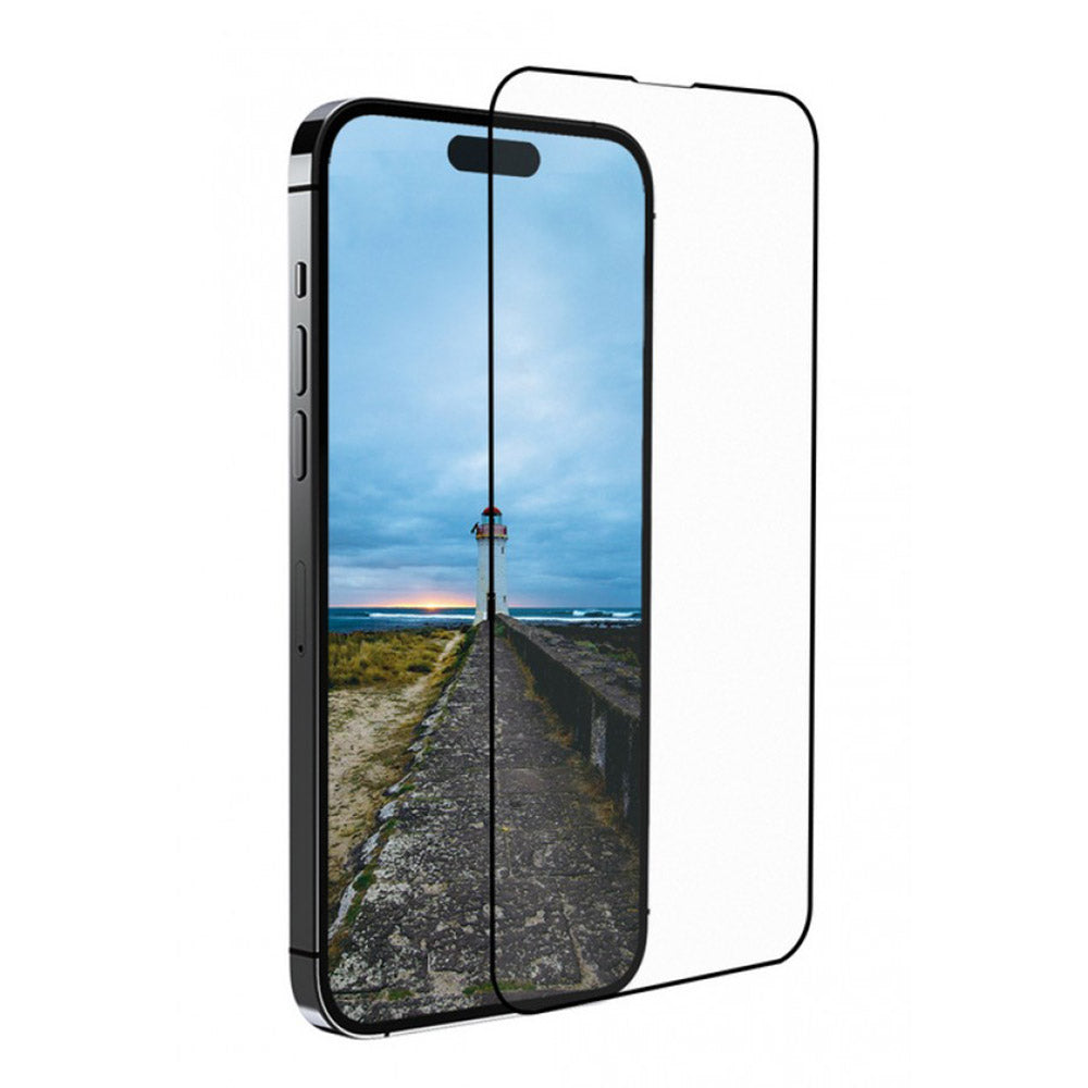 Folija za zaštitu ekrana Anank 5X pojačana protiv pucanja za Apple iPhone 17, Kaljeno staklo, Full Glue, 3D, Crna