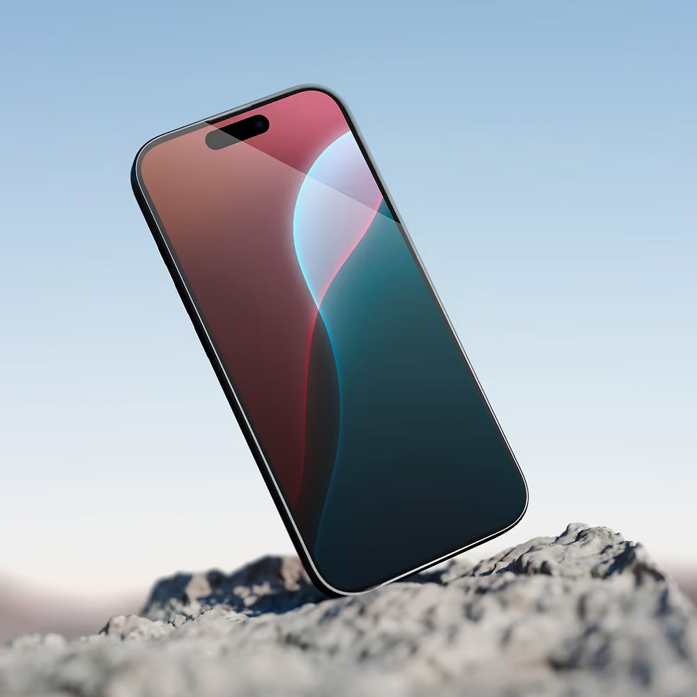 Zaštitna folija za ekran Anank 5X Reinforced Invisible za Apple iPhone 17 Pro Max, Kaljeno staklo, Full Glue, 3D, Crna