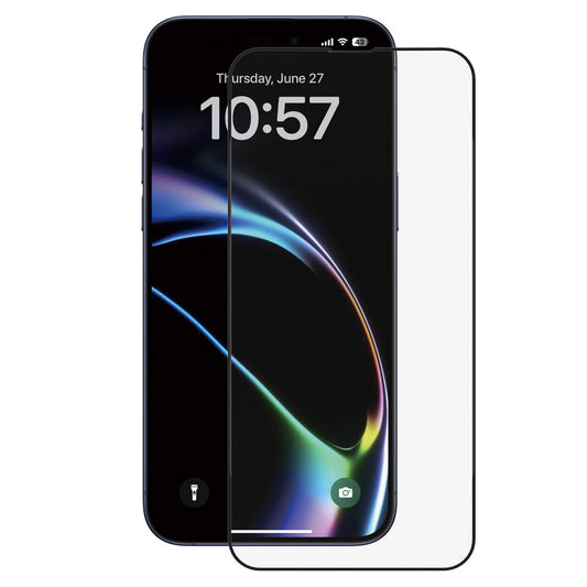 Folija za zaštitu ekrana Anank 5X Reinforced za Apple iPhone 17, Kaljeno staklo, Full Glue, 2.5D, Crna