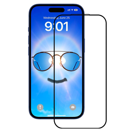 Zaštitna folija za ekran Anank Anti Reflection za Apple iPhone 17 Pro, Kaljeno staklo, Full Glue, 2.5D, Crna