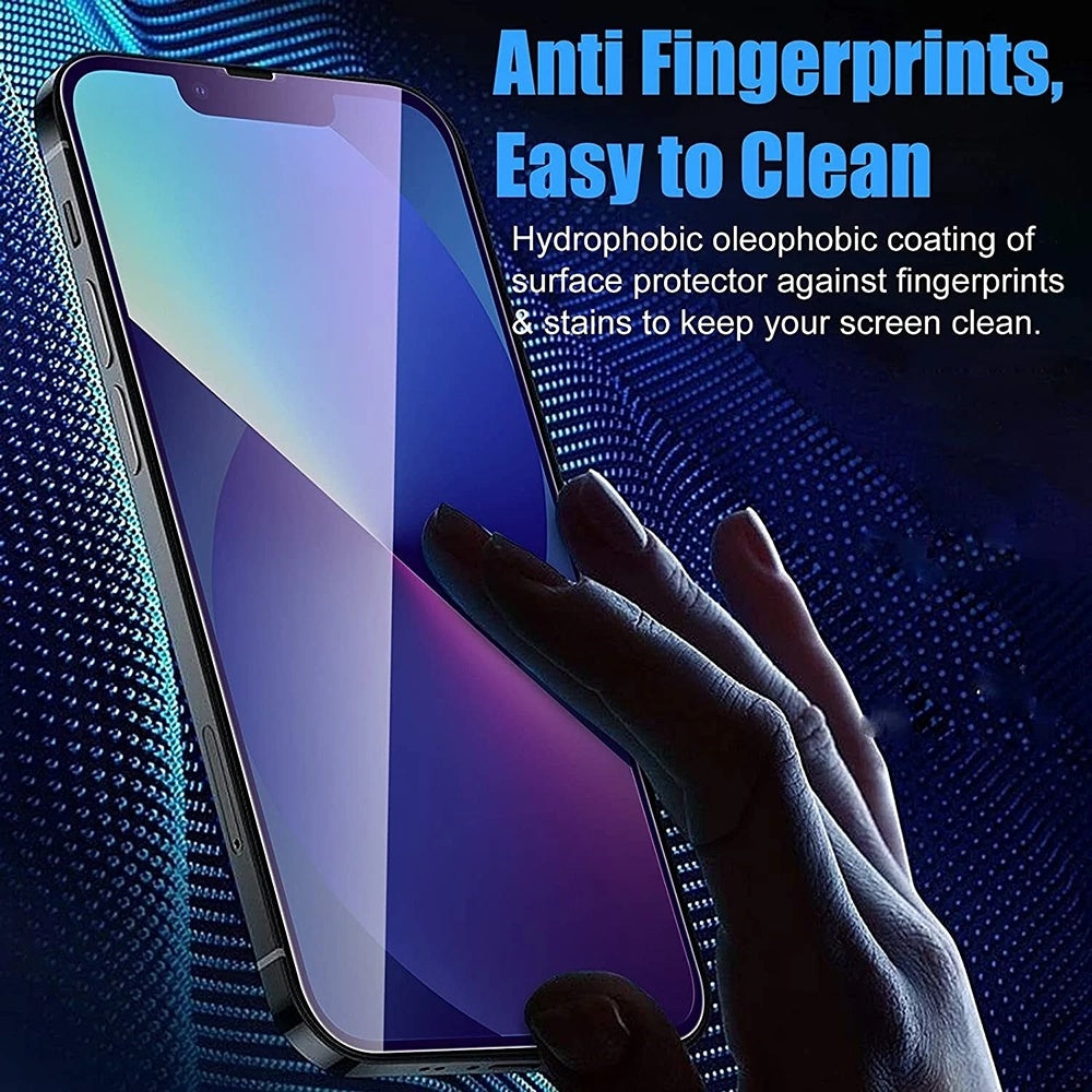 Folija za zaštitu ekrana Anti Blue Light Anank 5X Reinforced za Apple iPhone 17, Kaljeno staklo, Full Glue, 2.5D, Crna