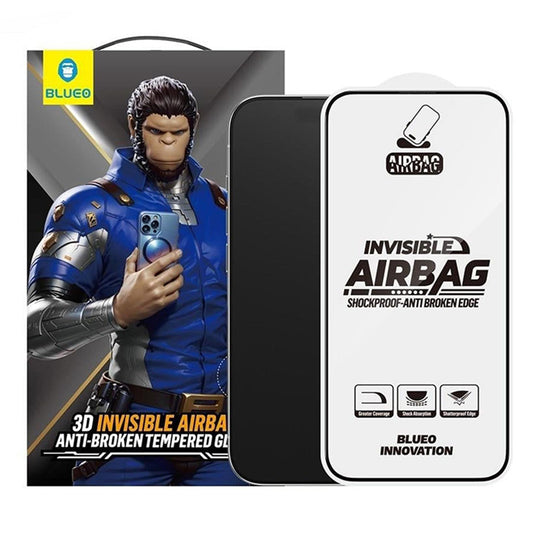 Folija za zaštitu ekrana Blueo Anti-Broken za Apple iPhone 17 Air, Kaljeno staklo, Full Glue, Crna