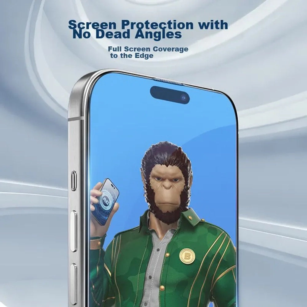 Zaštitna folija za ekran Blueo Anti-Glare za Apple iPhone 12 / 12 Pro, Kaljeno staklo, Full Glue, Crna