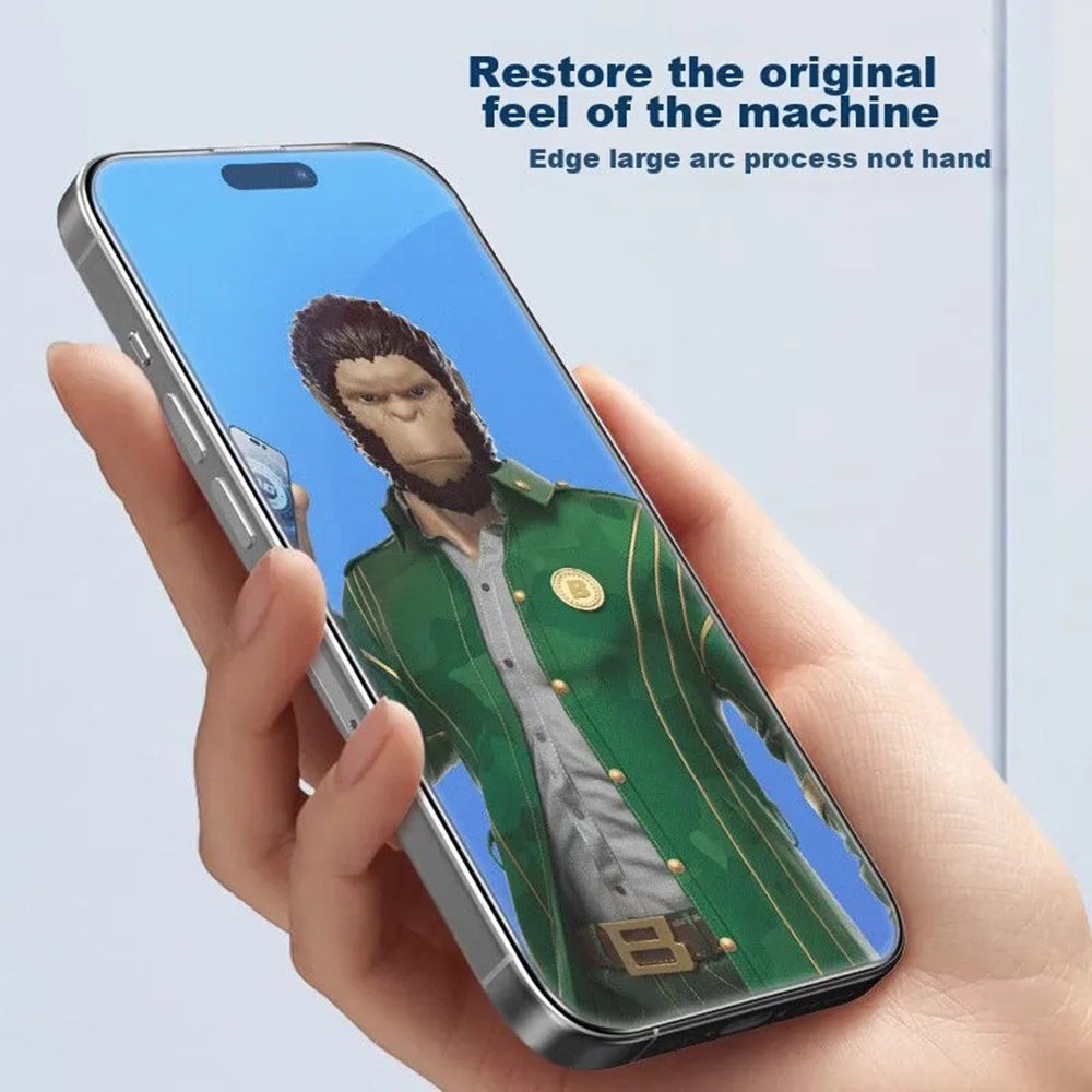 Zaštitna folija za ekran Blueo Anti-Glare za Apple iPhone 14 Plus / 13 Pro Max, Kaljeno staklo, Full Glue, Crna
