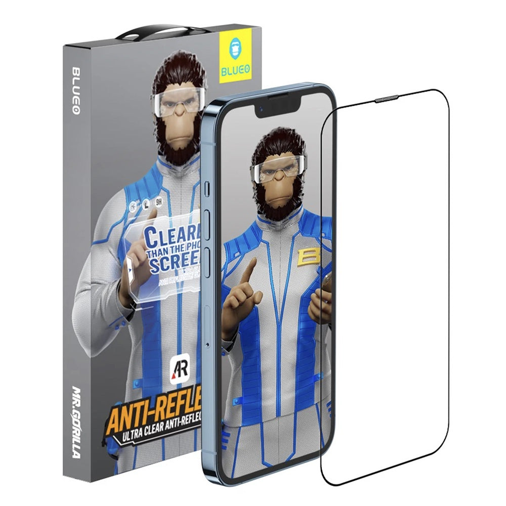 Folija za zaštitu ekrana Blueo Anti-Reflective HD za Apple iPhone 17 Air, Kaljeno staklo, Full Glue, Crna