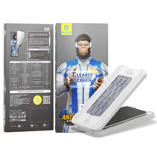 Folija za zaštitu ekrana Blueo Anti-Reflective HD za Apple iPhone 17 Air, Kaljeno staklo, Full Glue, Crna