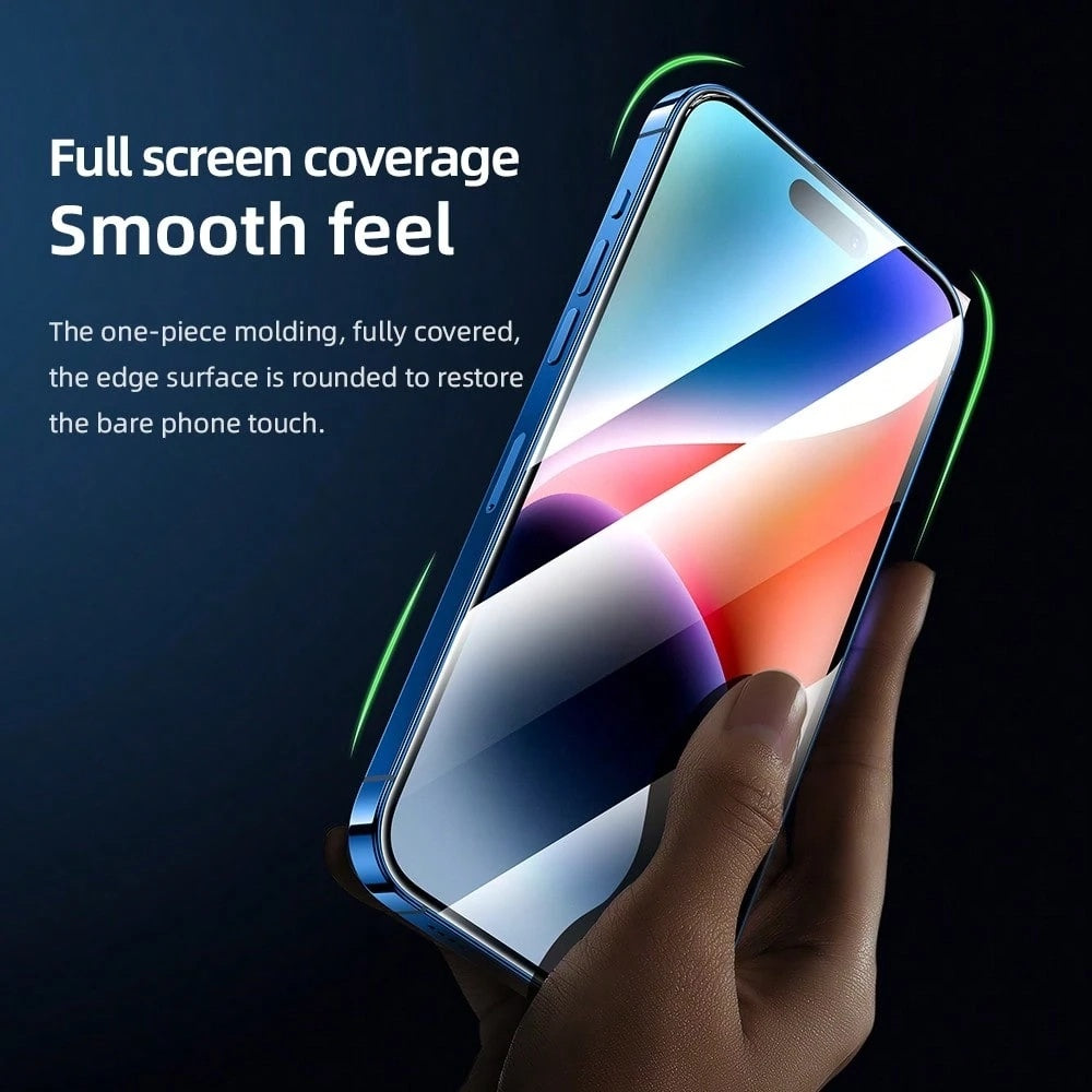 Zaštitna folija za ekran Blueo AR Applicator Pro za Apple iPhone 16 Pro Max, Kaljeno staklo, Full Glue, 3D, Crna