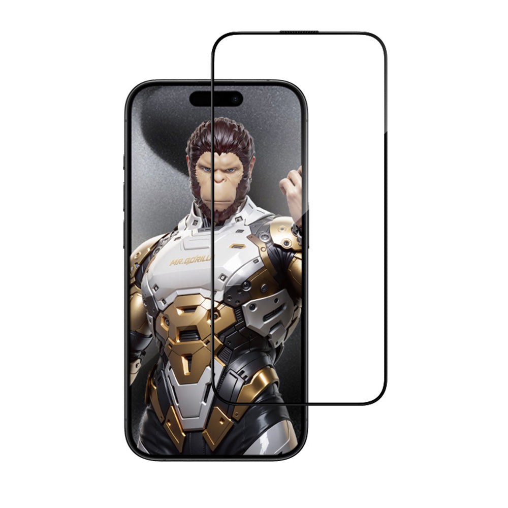 Zaštitna folija za ekran Blueo AR Applicator Pro za Apple iPhone 16 Pro, Kaljeno staklo, Full Glue, 3D, Crna