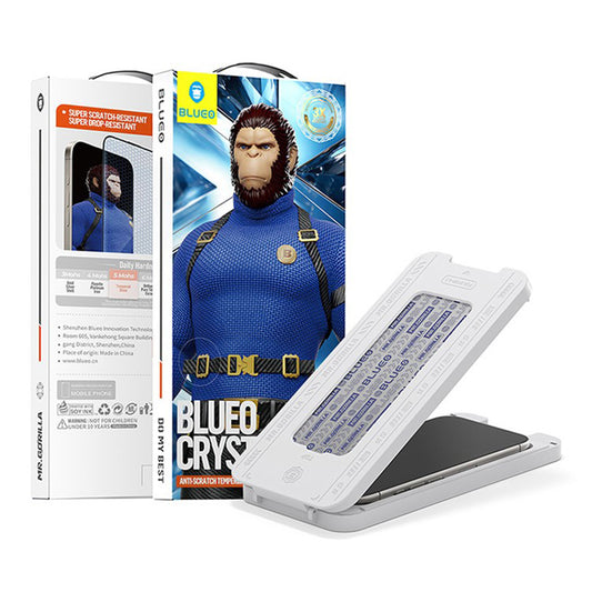 Folija za zaštitu ekrana Blueo Crystal Anti-Scratch za Apple iPhone 17 Air, Kaljeno staklo, Full Glue, Crna