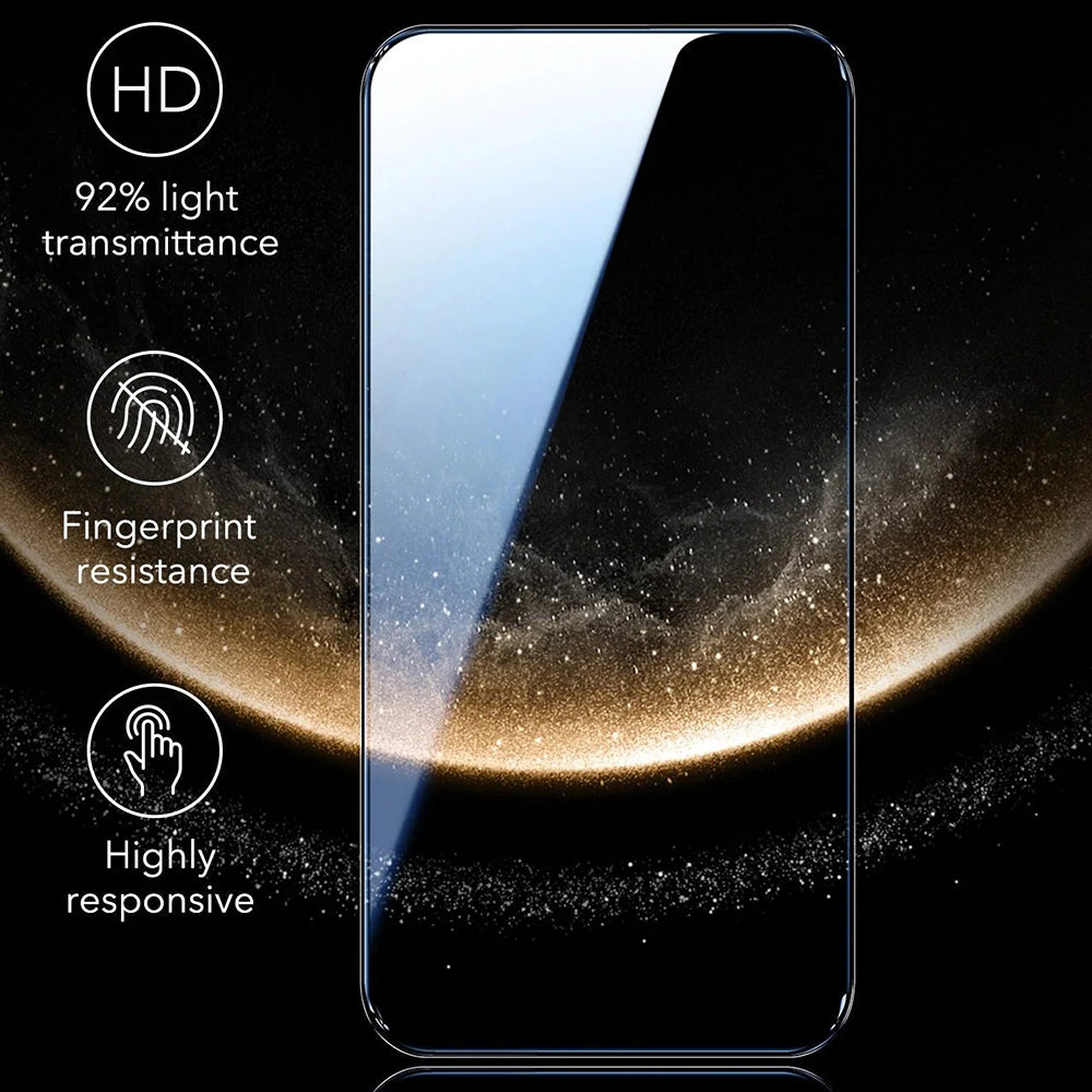 Zaštitna folija za ekran ESR Corning UltraFit za Apple iPhone 17 Pro, Kaljeno staklo, Full Glue, Set od 3 komada, Crna