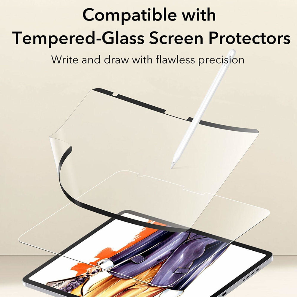 Folija za zaštitu ekrana ESR Paper Feel Magnetic za Apple iPad (2025) / (2022), Plastika