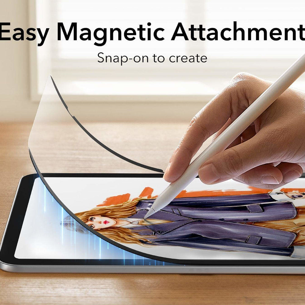 Folija za zaštitu ekrana ESR Paper Feel Magnetic za Apple iPad (2025) / (2022), Plastika