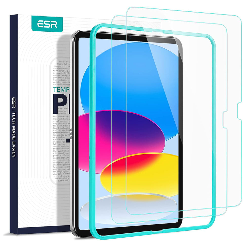 Folija za zaštitu ekrana ESR za Apple iPad (2025) / (2022), Kaljeno staklo, Full Glue, Set 2 komada