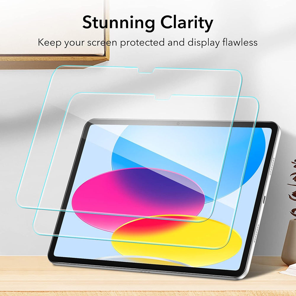 Folija za zaštitu ekrana ESR za Apple iPad (2025) / (2022), Kaljeno staklo, Full Glue, Set 2 komada