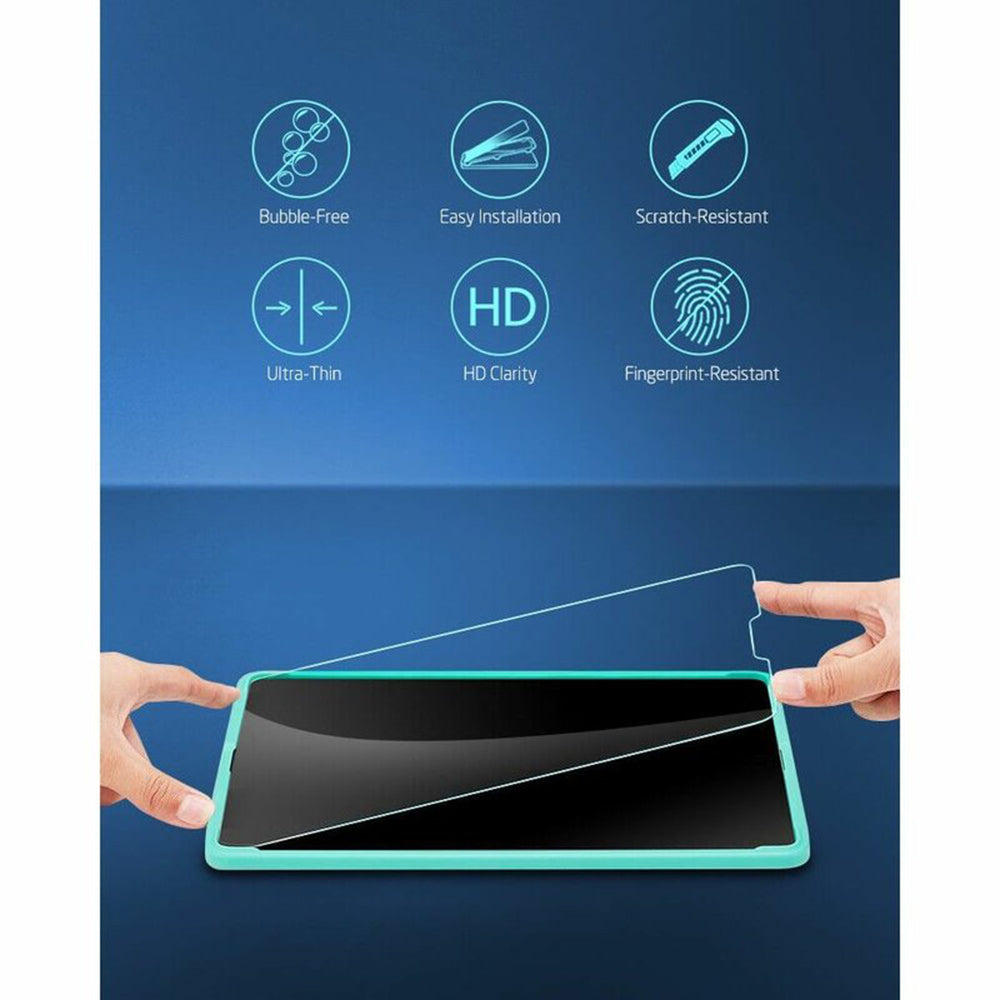 Folija za zaštitu ekrana ESR za Apple iPad Pro 12.9 (2022) / Pro 12.9 (2021) / Pro 12.9 (2020), Kaljeno staklo, Full Glue, Set 2 komada