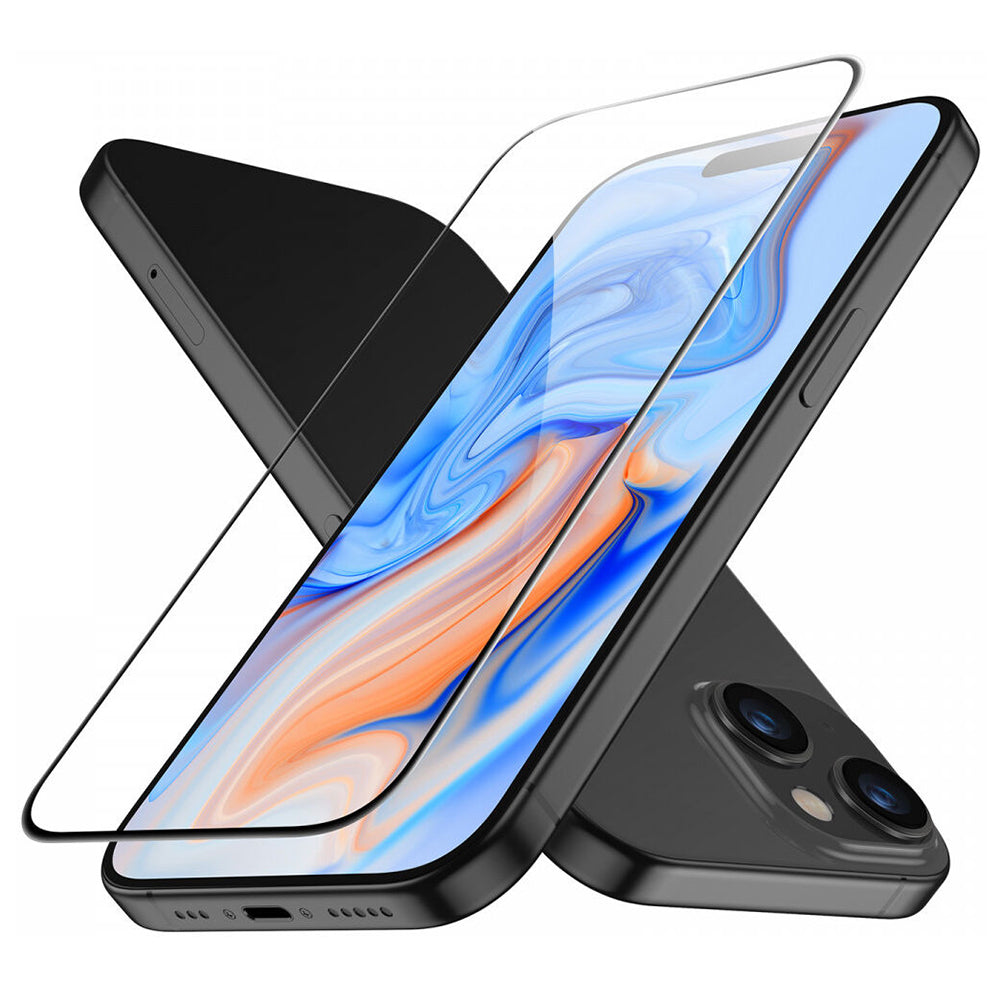 Folija za zaštitu ekrana ESR za Apple iPhone 15, Kaljeno staklo, Full Glue, Crna