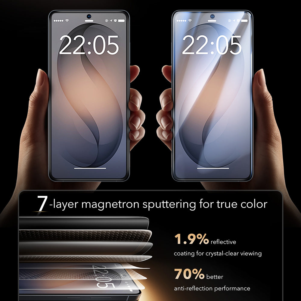 Folija za zaštitu ekrana ESR UltraFit Armorite Pro za Samsung Galaxy S26 Ultra S948, Kaljeno staklo, Full Glue