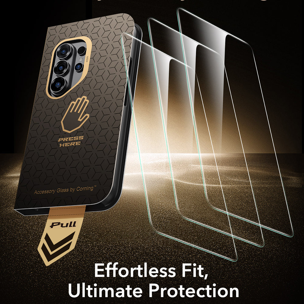 Folija za zaštitu ekrana ESR UltraFit Armorite Pro za Samsung Galaxy S26 Ultra S948, Kaljeno staklo, Full Glue