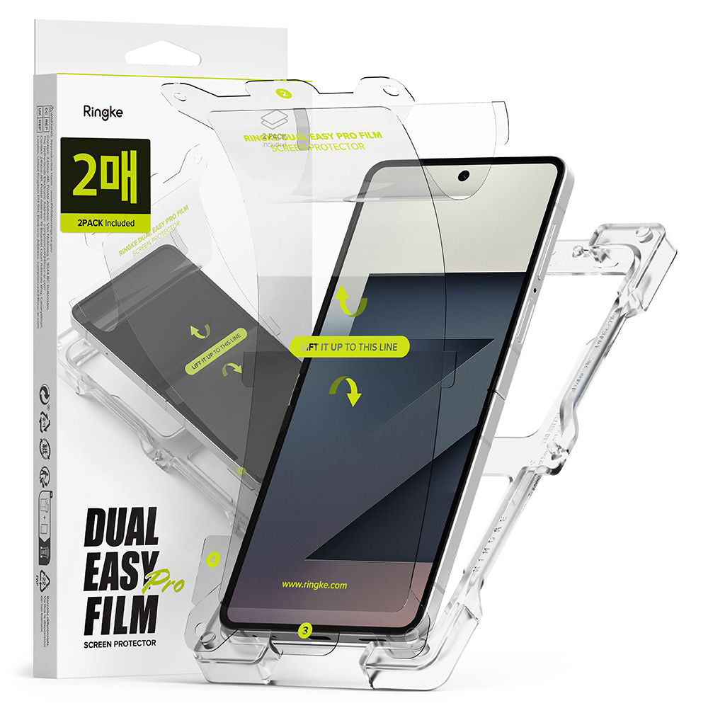 Zaštitna folija za unutrašnji ekran Ringke Dual Easy Pro za Samsung Galaxy Z Flip7 F766, Plastika, Set od 2 komada