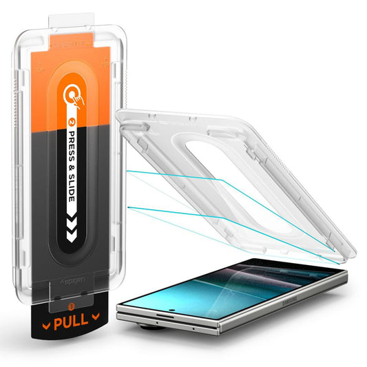 Folija za zaštitu Spoljnog Ekrana Spigen GlastR EZ FIT Pro HD za Samsung Galaxy Z Fold7 F966, Kaljeno Staklo, Full Glue, Set 2 komada AGL09579