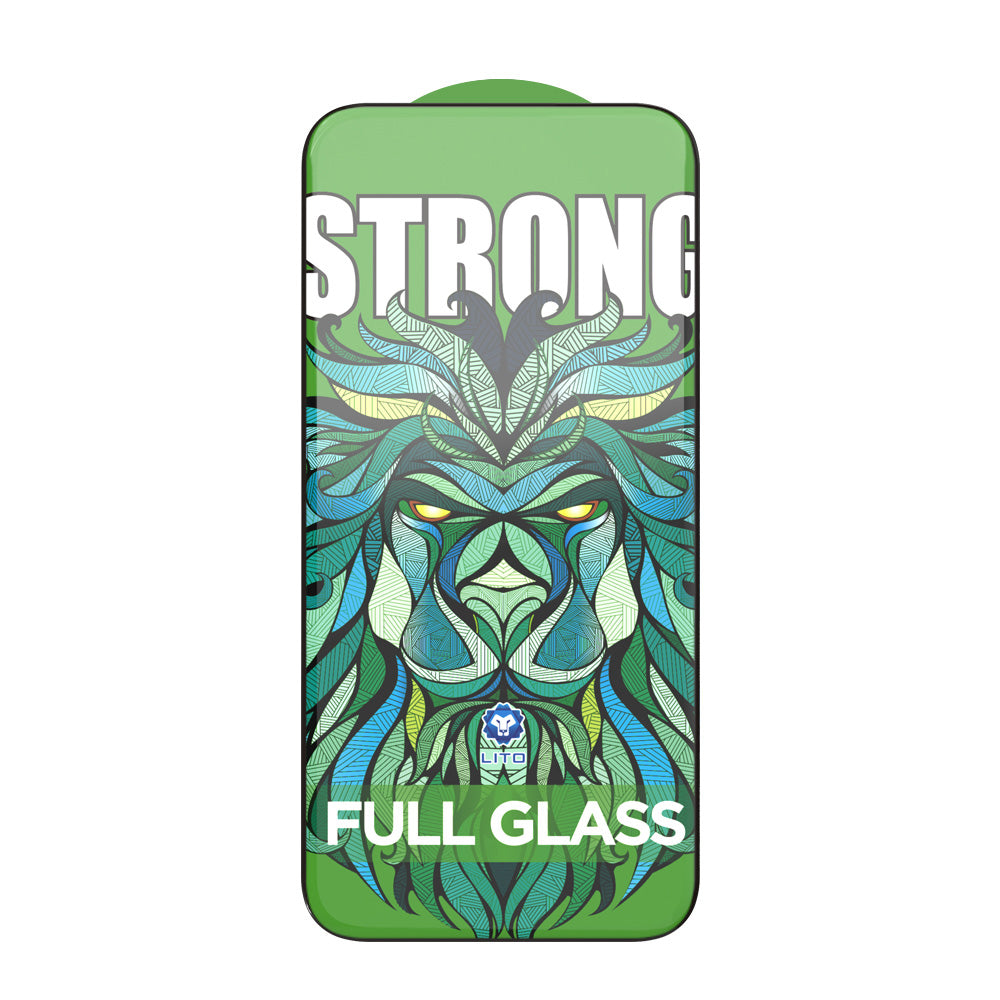 Folija za zaštitu ekrana Lito D+ Max Strong za Apple iPhone 17 Pro Max, Kaljeno staklo, Full Glue, Crna