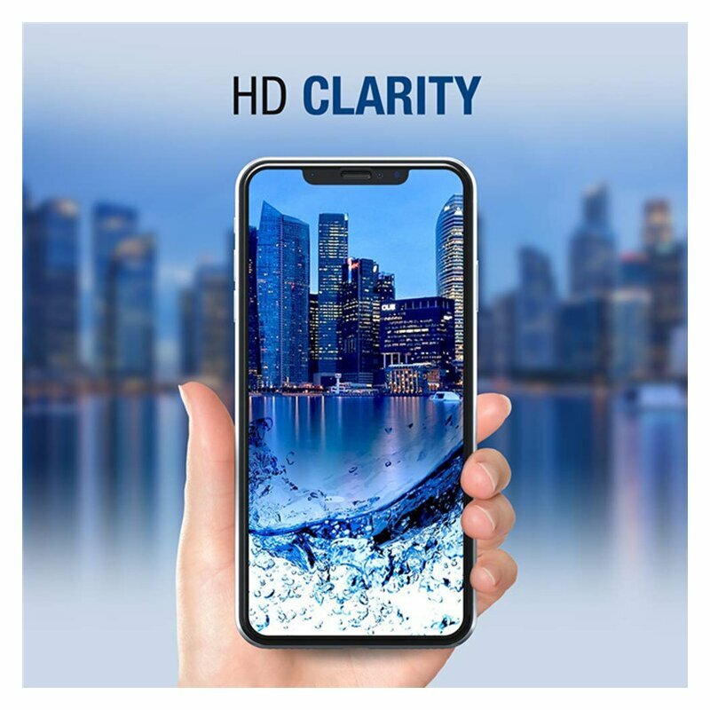 Zaštitna folija za ekran Lito HD Pro Clear za Samsung Galaxy A03 Core A032, Kaljeno staklo, Full Glue, Crna