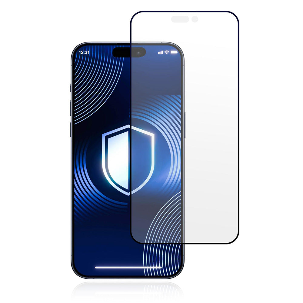 Folija za zaštitu ekrana Matte 3MK HardGlass Max za Apple iPhone 17 Pro Max, Kaljeno staklo, Full Glue, Crna