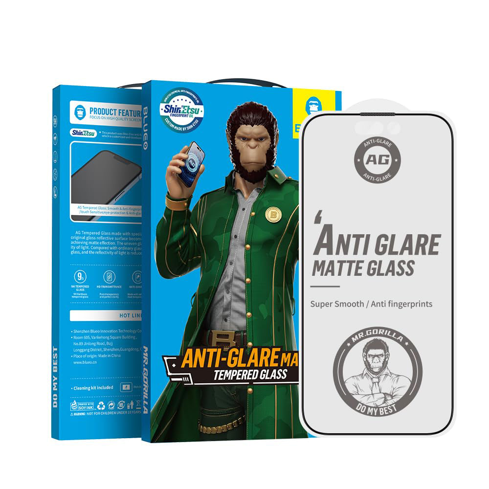 Folija za zaštitu ekrana Matte Blueo Anti-Glare za Apple iPhone 17 Air, Kaljeno staklo, Full Glue