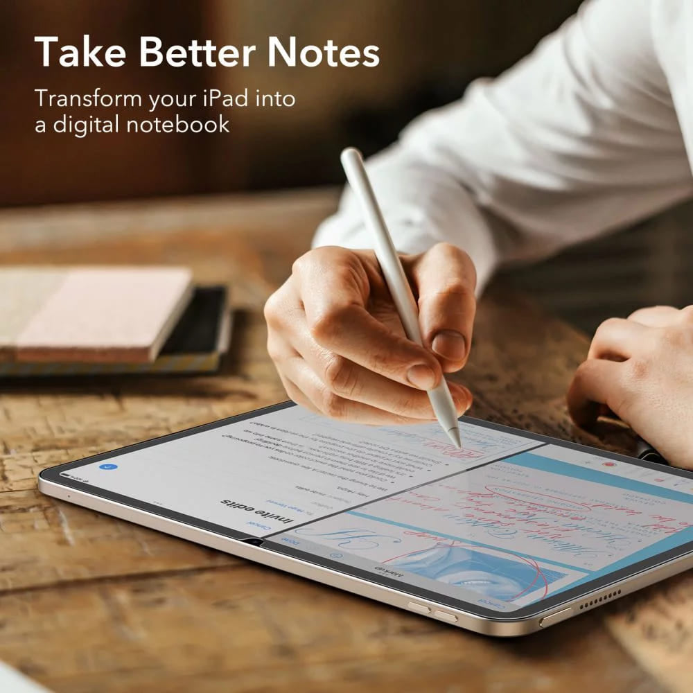 Folija za zaštitu ekrana Matte ESR Paper Feel za Apple iPad (2025) / (2022), Plastika, Set 2 komada