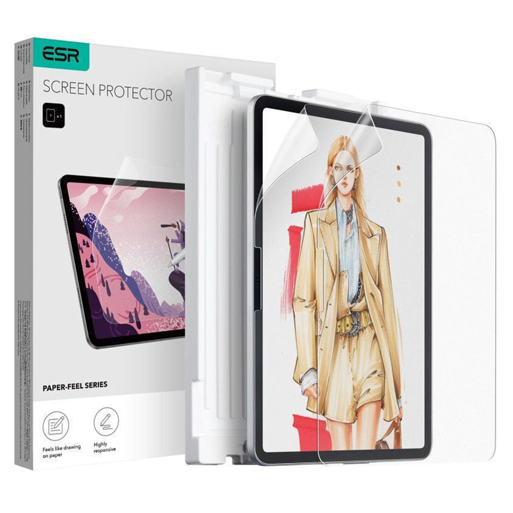 Zaštitna folija Ekran Matte ESR Paper Feel za Apple iPad Air 13 (2026) / Air 13 (2025) / Air 13 (2024), Plastika, Full Glue, Set 2 komada