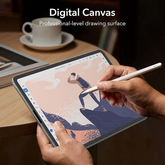 Folija za zaštitu ekrana Matte ESR Paper Feel za Apple iPad Pro 12.9 (2022) / Pro 12.9 (2021) / Pro 12.9 (2020), Plastika, Set 2 komada