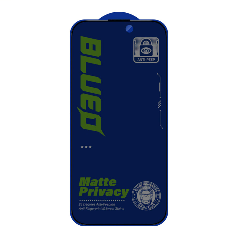 Zaštitna folija Ekran Matte Privacy Blueo Anti-Peep za Apple iPhone 15 Pro Max, Kaljeno Staklo, Full Glue