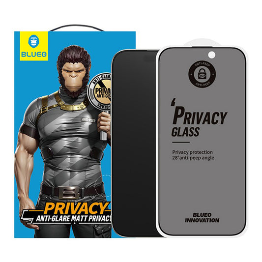 Folija za zaštitu ekrana Matte Privacy Blueo Anti-Peep za Apple iPhone 17 Air, Kaljeno staklo, Full Glue