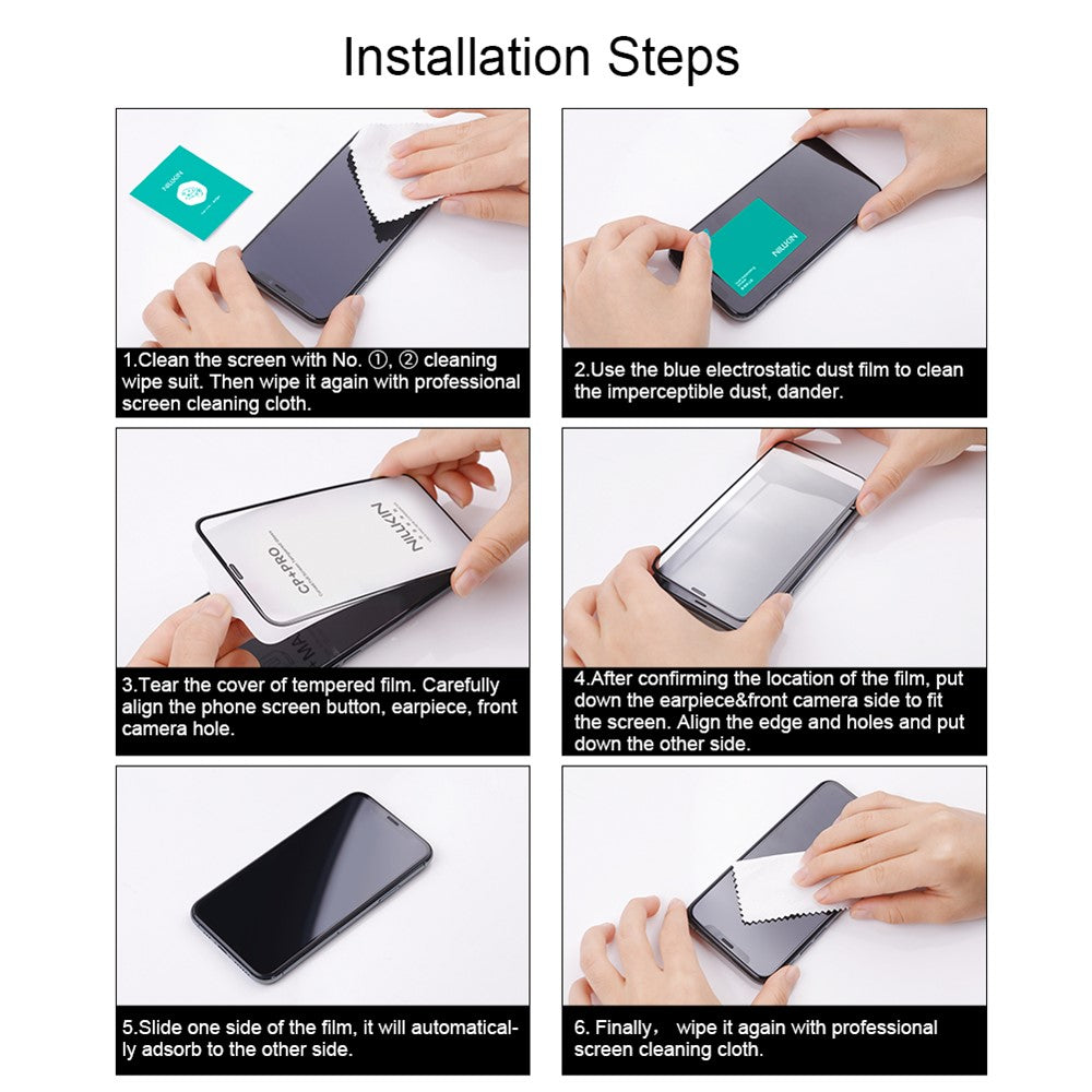 Zaštitna folija za ekran Nillkin CP+ Pro za Xiaomi 17T, Kaljeno staklo, Full Glue, Crna