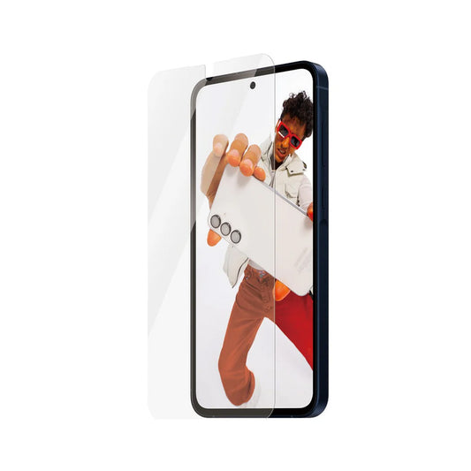 Folija za zaštitu ekrana PanzerGlass Safe. Ultra-Wide Fit EasyAligner za Samsung Galaxy A56 A566, Kaljeno staklo, Full Glue.