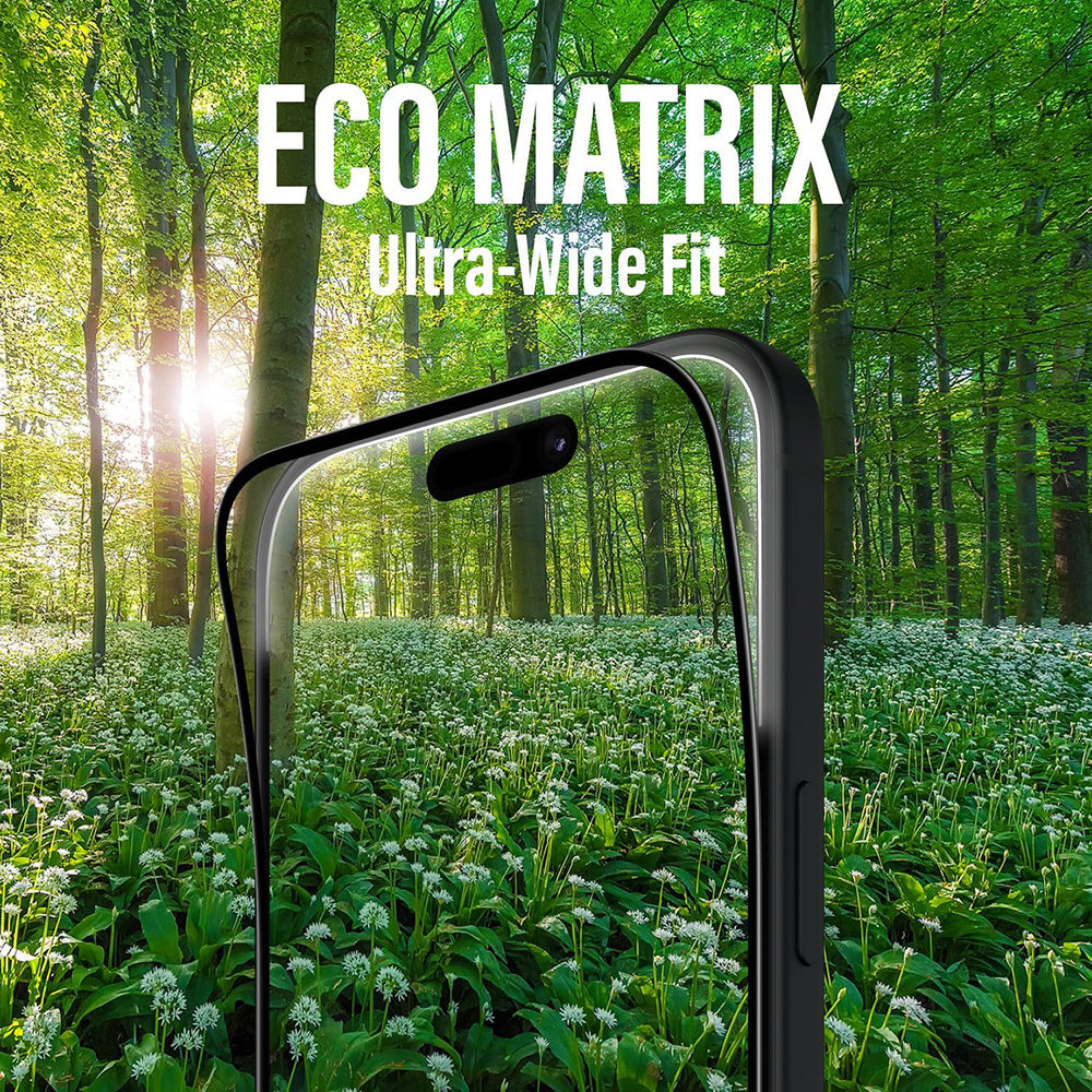 Zaštitna folija za ekran PanzerGlass Ultra-Wide Fit EyeCare za Apple iPhone 16 / 15, Kaljeno staklo, Full Glue, Crna