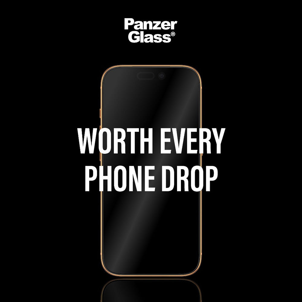 Folija za zaštitu ekrana PanzerGlass Ultra-Wide Fit Stealth Fastfit za Apple iPhone 17 Pro Max, Kaljeno staklo, Full Glue, Crna