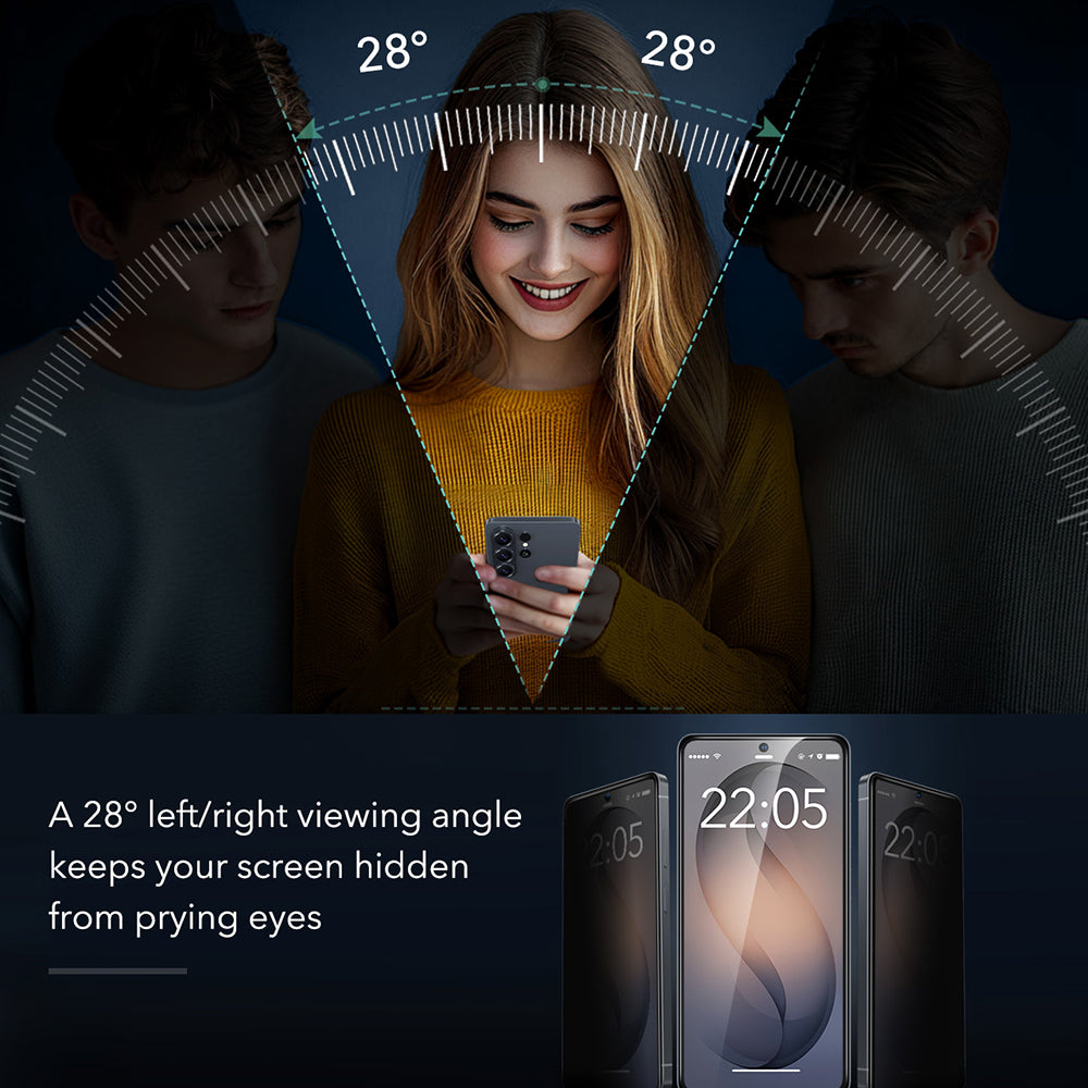 Folija za zaštitu ekrana Privacy ESR Armorite za Samsung Galaxy S26 Ultra S948, Kaljeno staklo, Full Glue