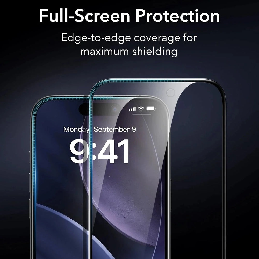 Folija za zaštitu ekrana Privacy ESR Armorite UltraFit za Apple iPhone 17, Kaljeno staklo, Full Glue, Set od 3 komada