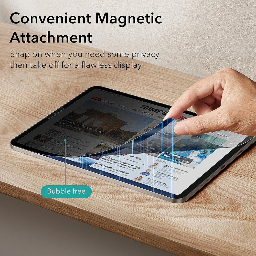 Folija za zaštitu Ekrana Privacy ESR Magnetic za Apple iPad Pro 12.9 (2022) / Pro 12.9 (2021) / Pro 12.9 (2020), Plastika