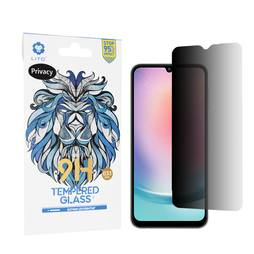 Zaštitna folija Ekran Privacy Lito Classic za Samsung Galaxy A24 4G A245, Kaljeno Staklo, Full Glue, 2.5D