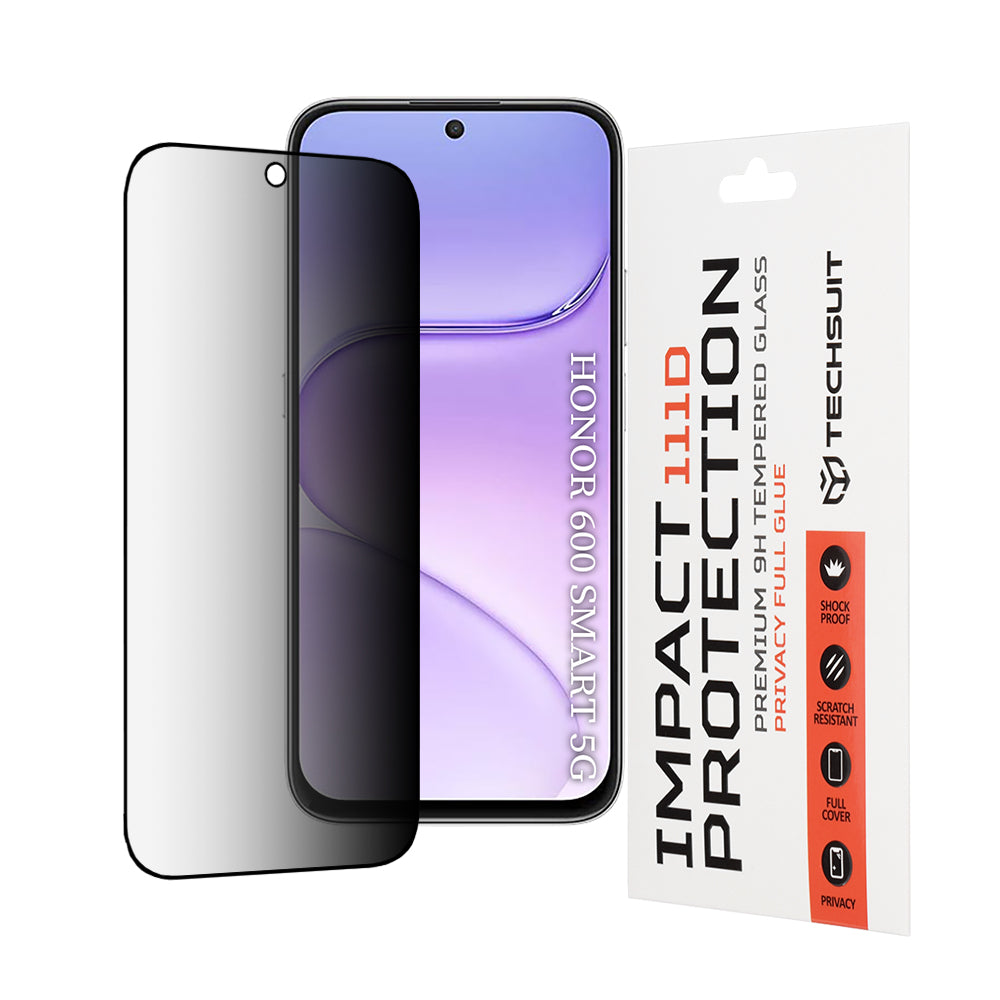 Zaštitna folija Ekran Privacy Techsuit za Honor 600 Smart, Kaljeno Staklo, Full Glue, 111D
