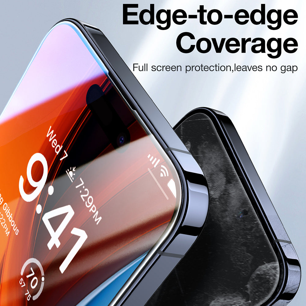 Folija za zaštitu ekrana Privacy Torras GlassGo Epic za Apple iPhone 15 Pro Max, Kaljeno staklo, Full Glue