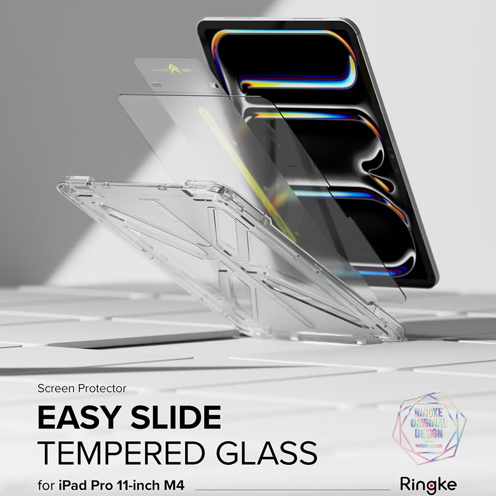 Zaštitna folija za ekran Ringke Easy Slide za Apple iPad Pro 11 (2024), Kaljeno staklo, Full Glue